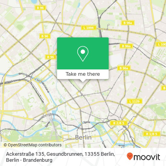 Ackerstraße 135, Gesundbrunnen, 13355 Berlin map