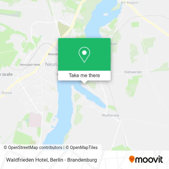 Hotel Waldfrieden map