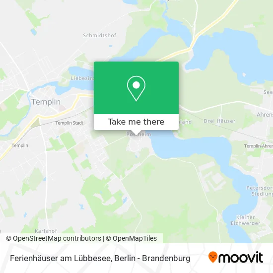 Карта Ferienhäuser am Lübbesee