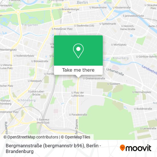 Bergmannstraße (bergmannstr b96) map