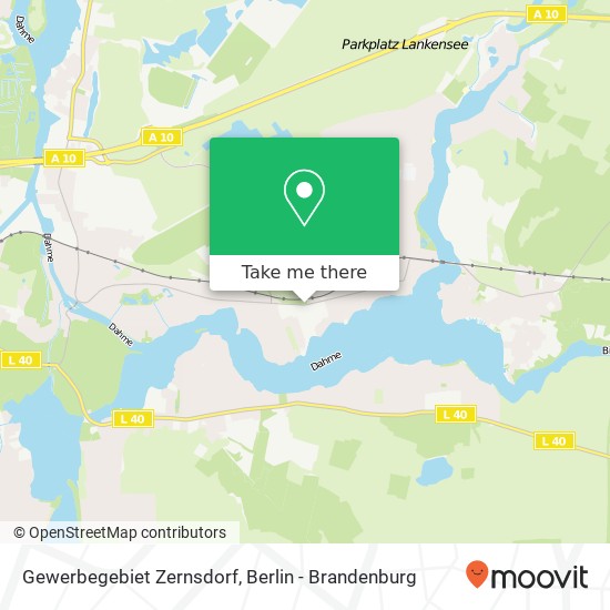 Gewerbegebiet Zernsdorf map