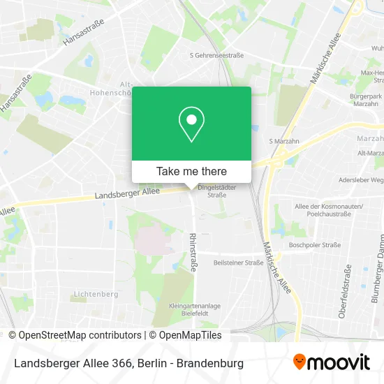 Landsberger Allee 366 map