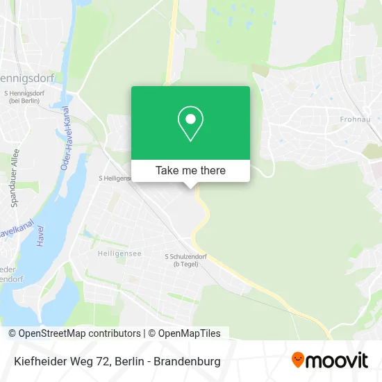 Kiefheider Weg 72 map