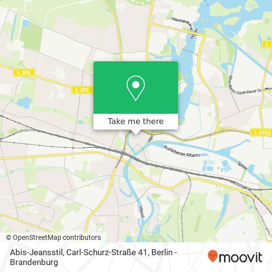 Карта Abis-Jeansstil, Carl-Schurz-Straße 41