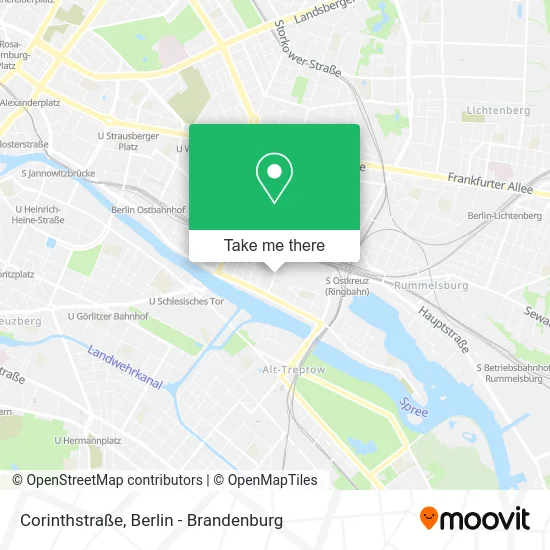 Карта Corinthstraße