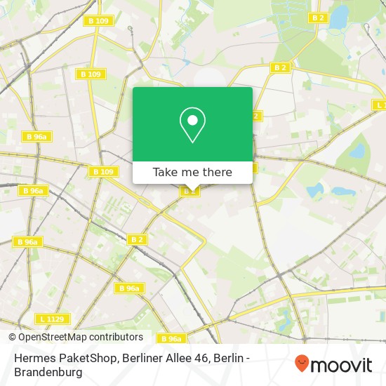 Hermes PaketShop, Berliner Allee 46 map