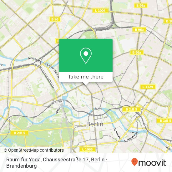 Карта Raum für Yoga, Chausseestraße 17