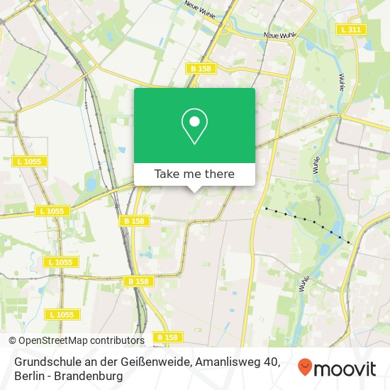Карта Grundschule an der Geißenweide, Amanlisweg 40