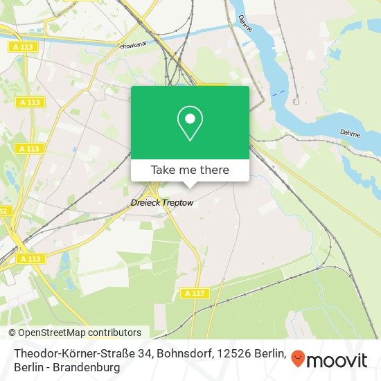 Theodor-Körner-Straße 34, Bohnsdorf, 12526 Berlin map