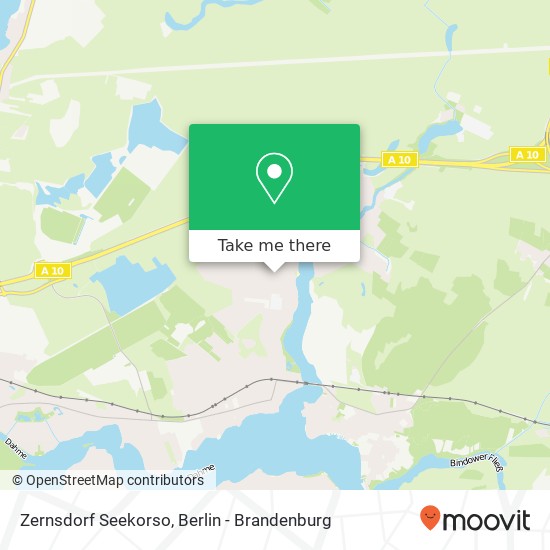 Zernsdorf Seekorso map