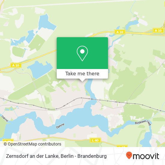 Zernsdorf an der Lanke map