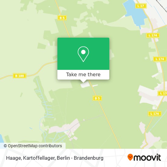 Haage, Kartoffellager map