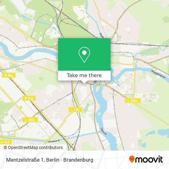 Mentzelstraße 1 map