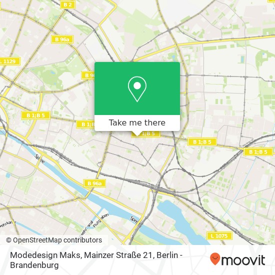 Modedesign Maks, Mainzer Straße 21 map