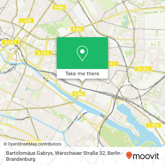 Bartolomäus Gabrys, Warschauer Straße 32 map