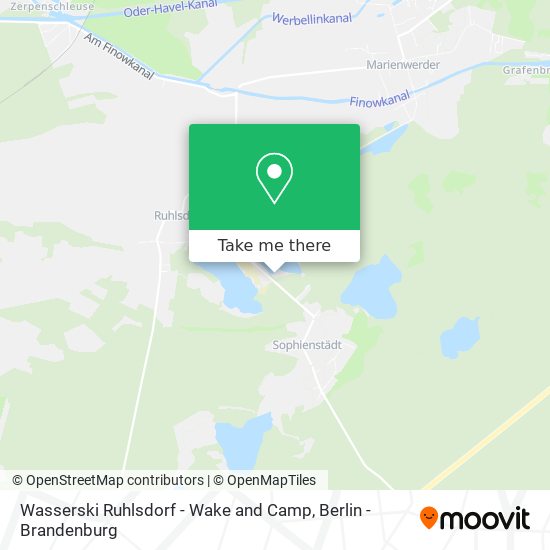 Wasserski Ruhlsdorf - Wake and Camp map