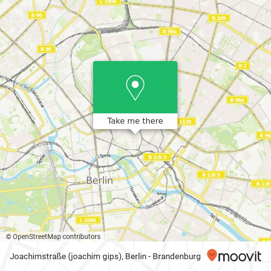 Карта Joachimstraße (joachim gips), Mitte, 10119 Berlin