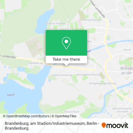 Карта Brandenburg, am Stadion / Industriemuseum