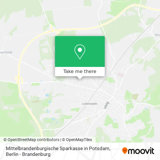 Mittelbrandenburgische Sparkasse in Potsdam map