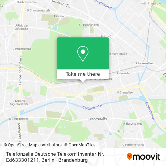 Карта Telefonzelle Deutsche Telekom Inventar-Nr. Ed633301211
