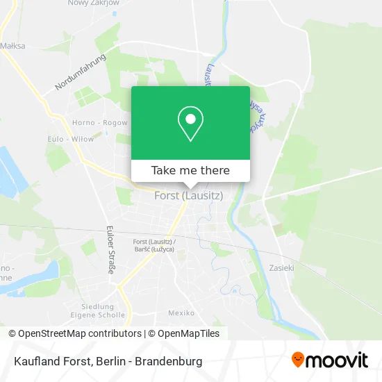 Kaufland Forst map