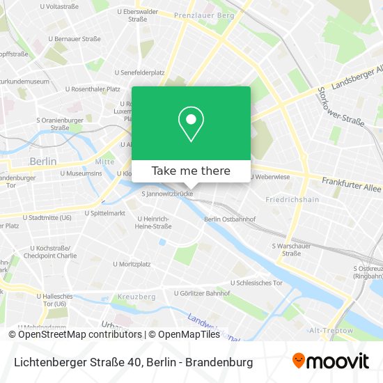 Карта Lichtenberger Straße 40