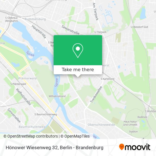 Карта Hönower Wiesenweg 32