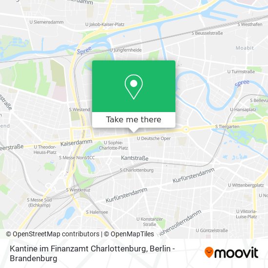 Карта Kantine im Finanzamt Charlottenburg
