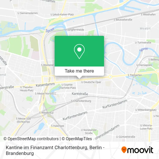 Карта Kantine im Finanzamt Charlottenburg