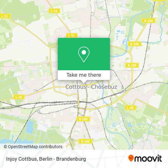 Injoy Cottbus map