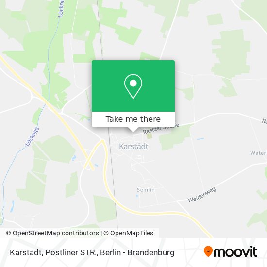 Karstädt, Postliner STR. map