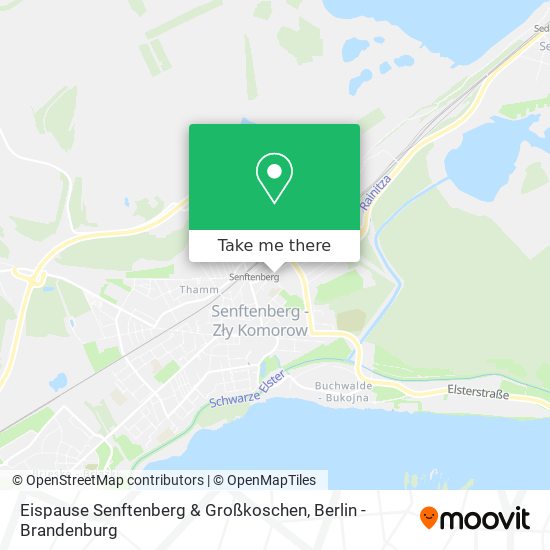 Eispause Senftenberg & Großkoschen map