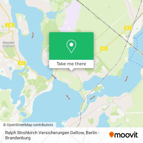 Ralph Strohkirch Versicherungen Geltow map