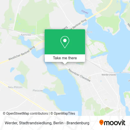 Werder, Stadtrandsiedlung map