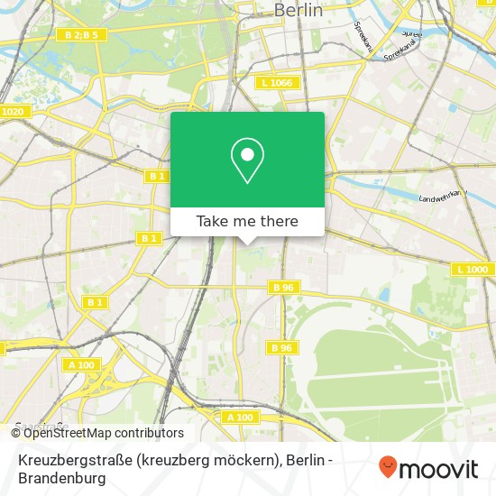 Kreuzbergstraße (kreuzberg möckern), Kreuzberg, 10965 Berlin map