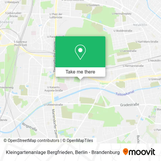 Карта Kleingartenanlage Bergfrieden