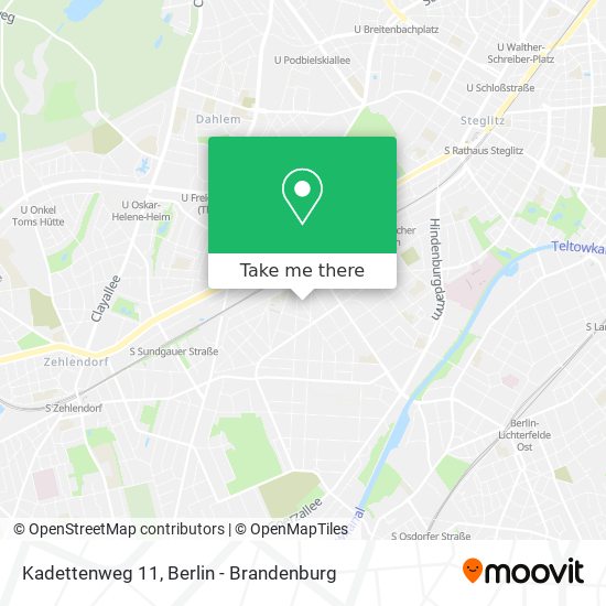 Kadettenweg 11 map