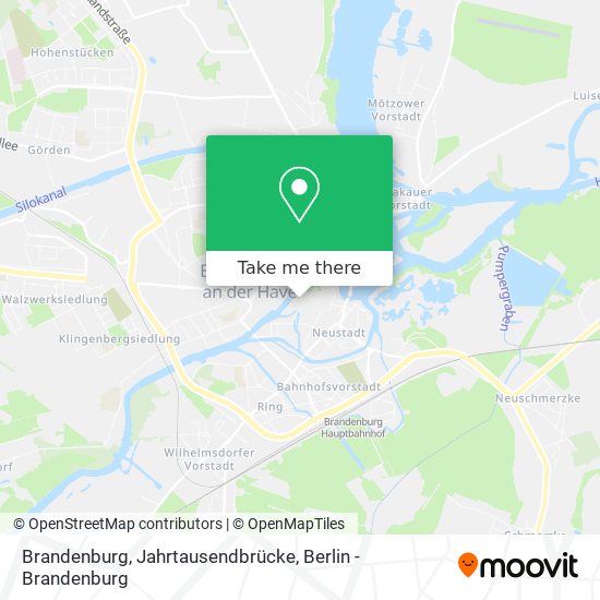 Brandenburg, Jahrtausendbrücke map