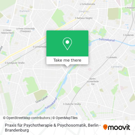 Карта Praxis für Psychotherapie & Psychosomatik