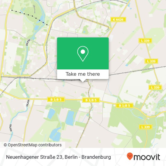 Neuenhagener Straße 23, Mahlsdorf, 12623 Berlin map