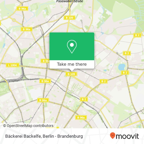 Карта Bäckerei Backelfe, Heinersdorfer Straße 1