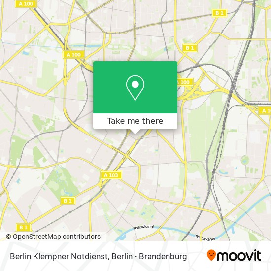 Berlin Klempner Notdienst map