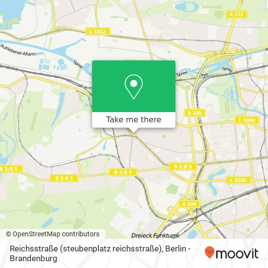 Карта Reichsstraße (steubenplatz reichsstraße), Westend, 14050 Berlin