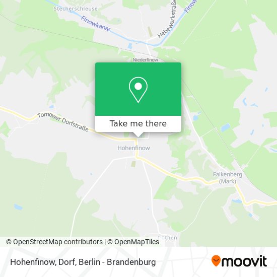 Hohenfinow, Dorf map