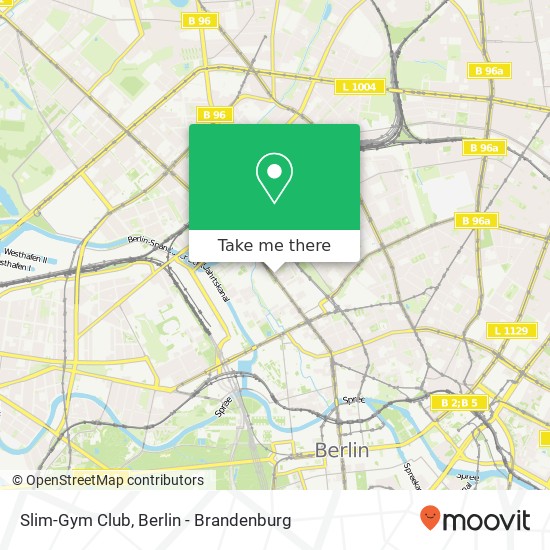 Карта Slim-Gym Club, Chausseestraße 51