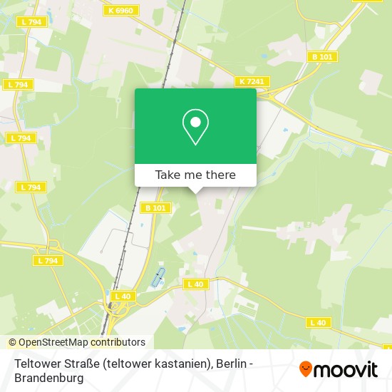 Teltower Straße (teltower kastanien) map