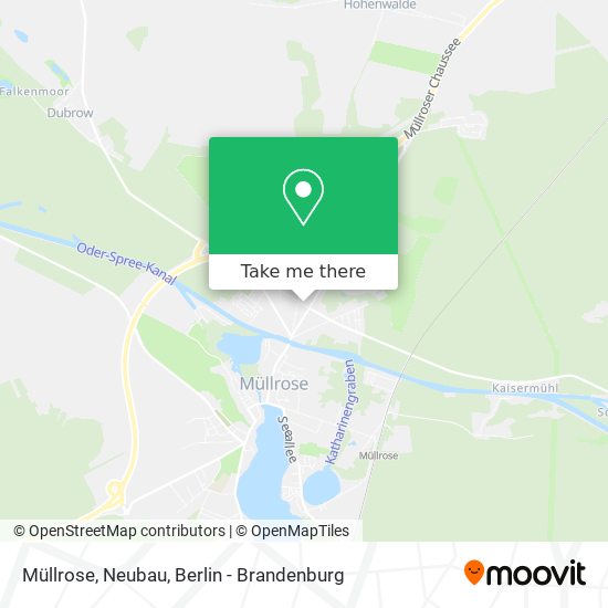 Карта Müllrose, Neubau