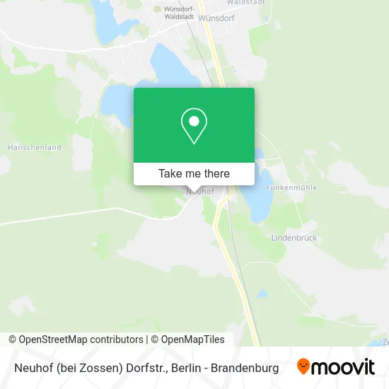 Карта Neuhof (bei Zossen) Dorfstr.