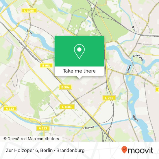 Карта Zur Holzoper 6, Adlershof, 12489 Berlin