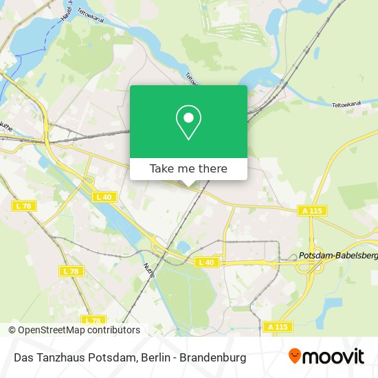 Das Tanzhaus Potsdam map